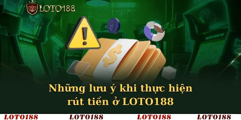 Những lưu ý khi thực hiện rút tiền ở LOTO188